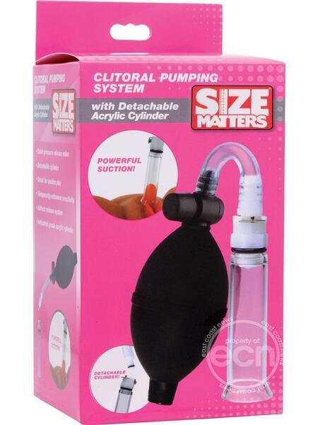CLITORAL PUMPING SYSTEM WITH DETACHABLE ACRYLIC CYLINDER