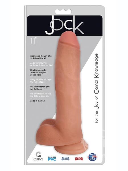 JOCK REALISTIC DILDO WITH BALLS 11 INCH