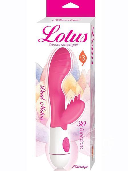LOTUS SENSUAL MASSAGER #3 SILICONE RABBIT VIBRATOR