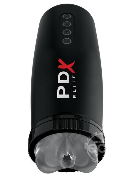 RECHRGEABLE MOTORBATOR 2 MASTURBATOR - PUSSY - CLEAR/BACK