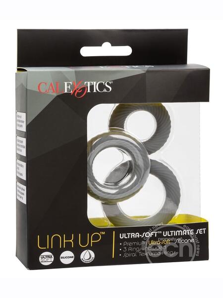 LINK UP ULTRA SOFT SUPREME SET SILICONE COCK RINGS ( 3 SET )