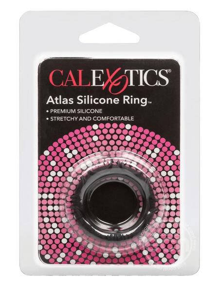 ATLAS SILICONE COCK RING - BLACK