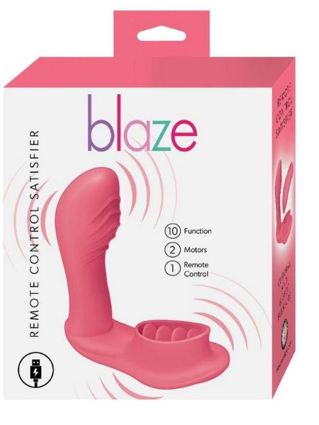 RECHARGEABLE SILICONE VIBRATOR WITH REMOTE CONTROL - CORAL