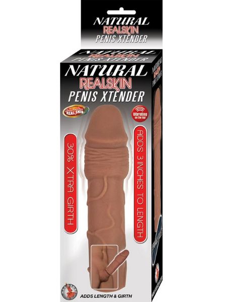 NATURAL REALSKIN VIBRATING PENIS EXTENDER