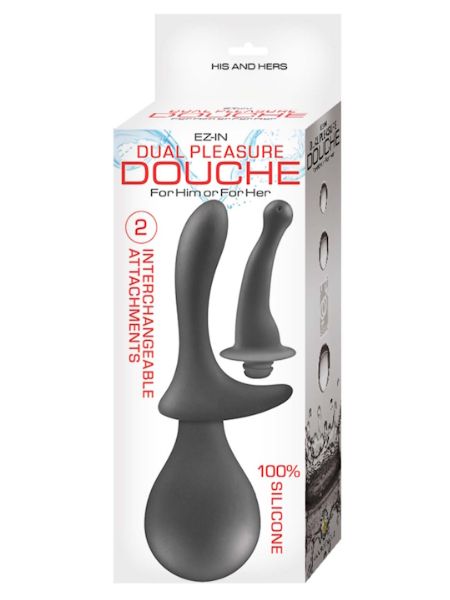 EZ-IN DUAL PLEASURE DOUCHE - BLACK