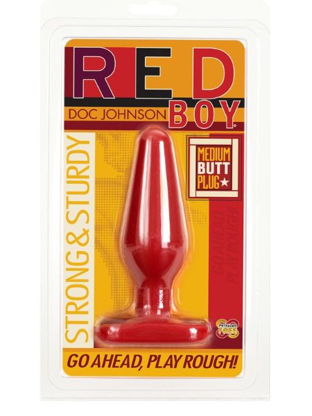 MEDIUM BUTT PLUG - RED