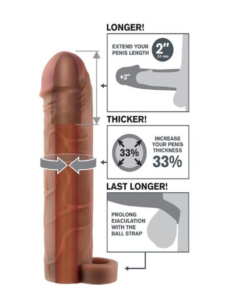 EXTENSION SLEEVE WITH BALL STRAP 8 INCH