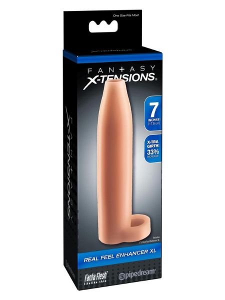 REAL FEEL ENHANCER SLEEVE 7 IN - VANILLA