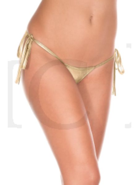 METALLIC TIE SIDE G-STRING