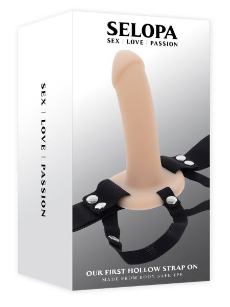HOLLOW STRAP-ON - VANILLA