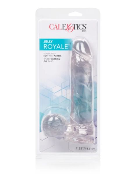 CLEAR DONG W/SUCTION CUP 7.25 INCH