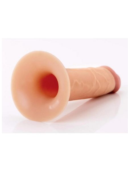 SILICONE DUAL DENSITY HOLLOW STRAP-ON 8 INCH