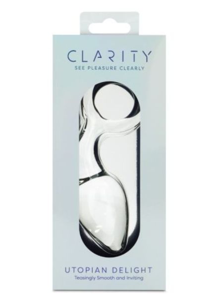 CLARITY GLASS DILDO UTOPIAN DELIGHT