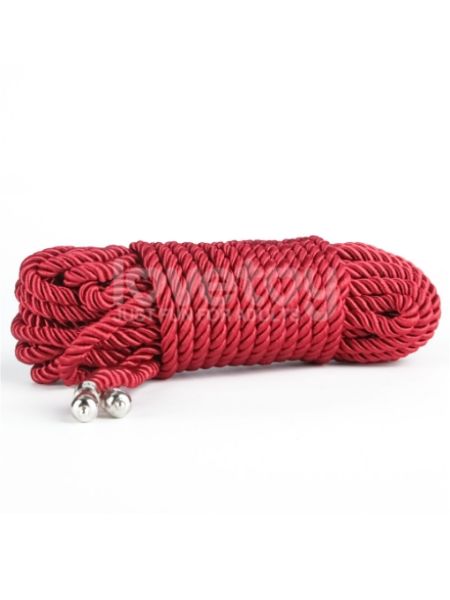 CRIMSON SILKY BONDAGE ROPE