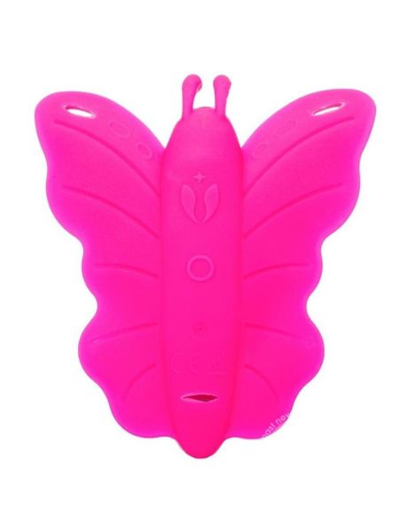BUTTERFLY SILICONE REMOTE VENUS RECHARGEABLE WATERPROOF - PINK