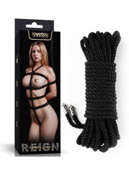 EBONY SILKY BONDAGE ROPE