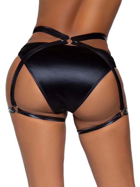 SIDE PIECE WET LOOK BUTT HARNESS