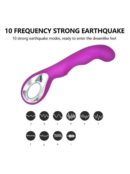 G-SPOT RECHARGEABLE VIBRATOR WATERPROOF - PURPLE