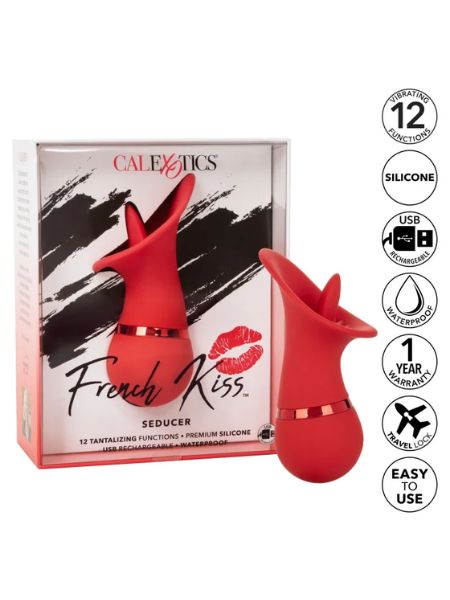 RECHARGEABLE SILICONE CLITORAL VIBRATOR