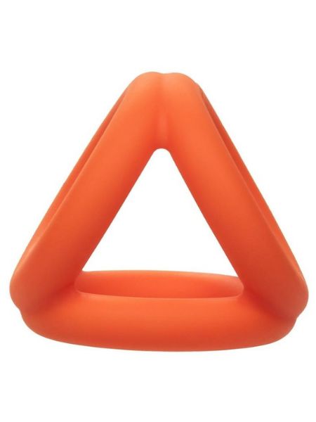 ALPHA LIQUID SILICONE TRI-RING - ORANGE