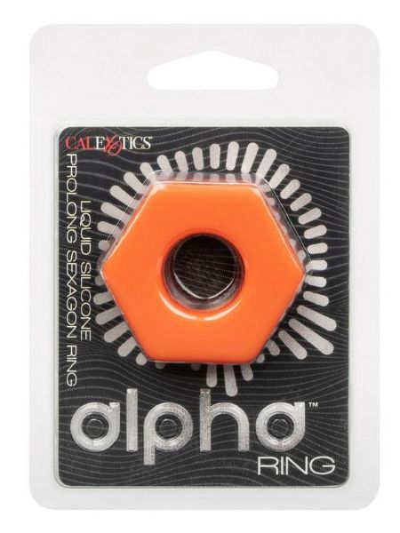 LIQUID SILICONE PROLONG SEXGON COCK RING - ORANGE