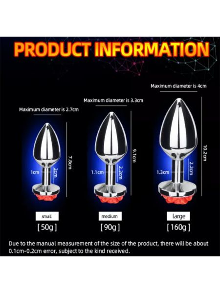 ROSE ANAL PLUG - BLACK