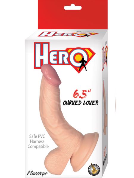 CURVED DONG W/ BALLS 6.5 INCH