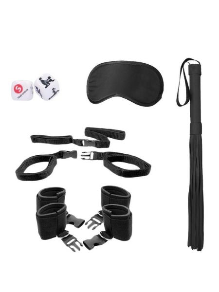 BED POST BINDINGS RESTRAINT KIT - BLACK
