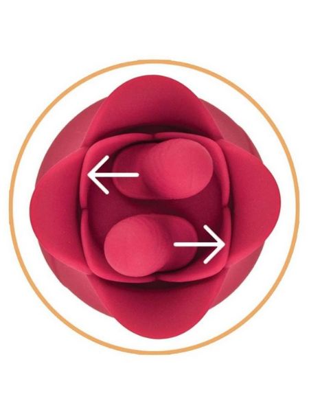 TULIP RECHARGEABLE SILICONE FINGER MASSAGER - RED