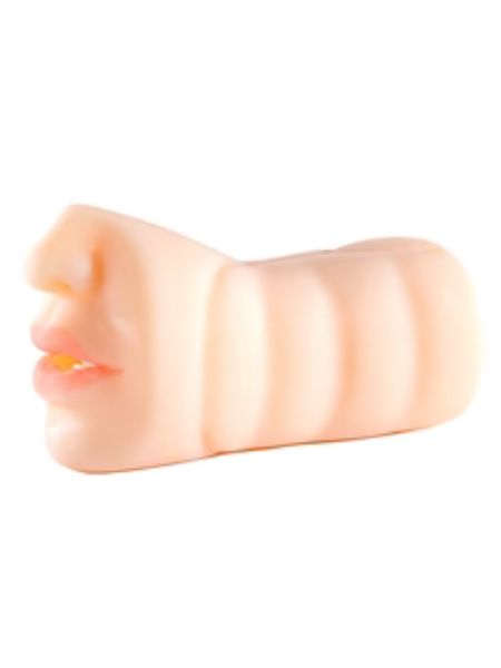 STROKER BLUE JEANS MOUTH MASTURBATOR - VANILLA