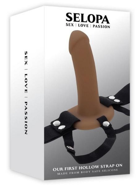HOLLOW STRAP-ON - CHOCOLATE
