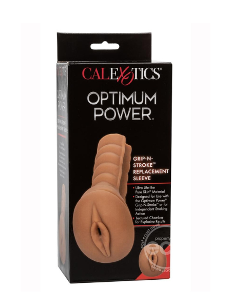 OPTIMUM POWER GRIP-N-STROKE REPLACEMENT SLEEVE - CARAMEL