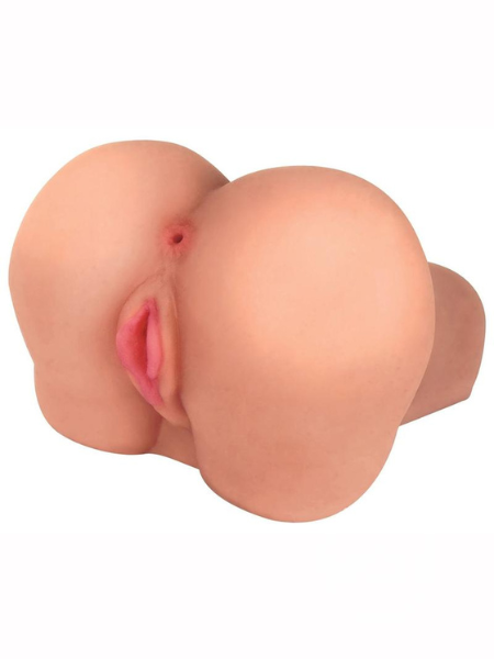 MISSTRESS BROOKE VIBRATING DOGGIE STYLE STROKER - PUSSY AND ASS - VANILLA