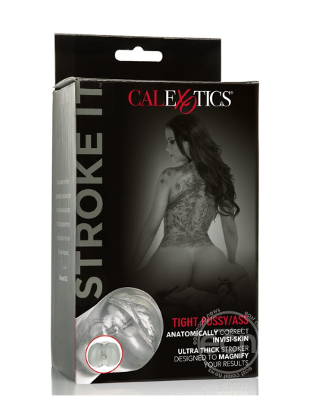 STROKE IT REALISTIC DUAL ENDED STROKER - PUSSY AND ASS - CLEAR