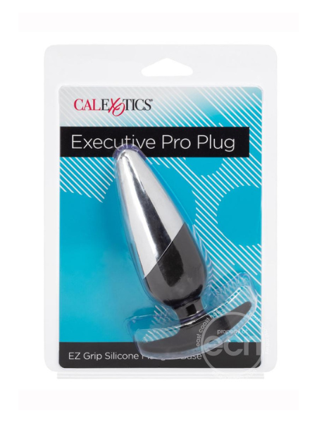 SILICONE EXECUTIVE PRO BUTT PLUG - BLACK