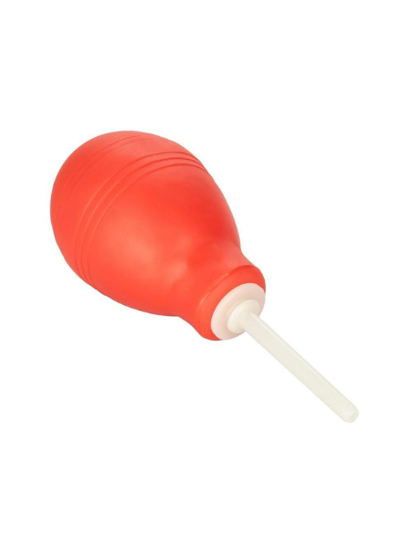 ANAL DOUCHE GLOW IN THE DARK TIP - RED AND CLEAR