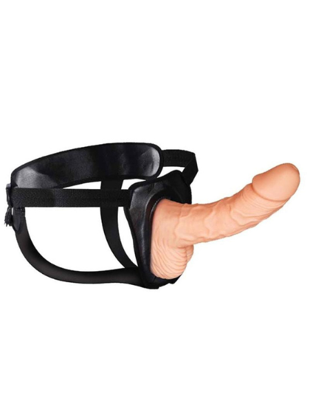 ERECTION ASSISTANT HOLLOW STRAP-ON 8IN - VANILLA