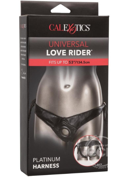 LOVE RIDER PLATINUM HARNESS STRAP-ON - BLACK