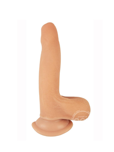 REALCOCKS SLIDERS UNCIRCUMSIZED DILDO WITH BALLS 6IN - VANILLA