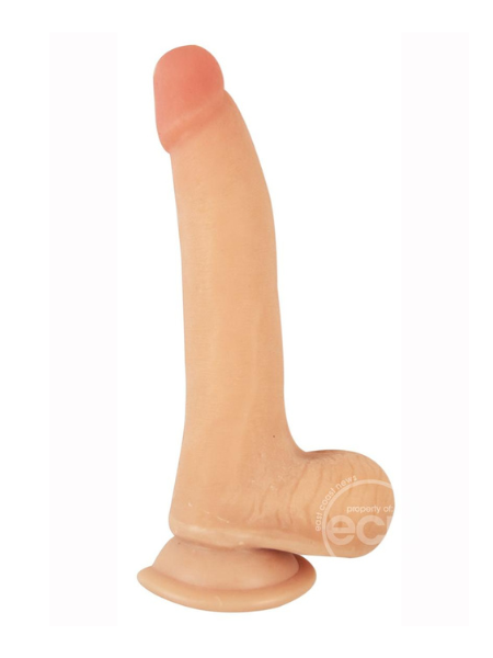 REALCOCKS SLIDERS DILDO WITH BALLS 7IN - VANILLA