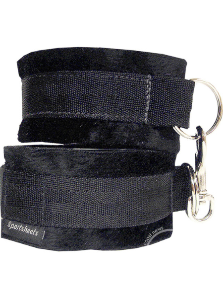 SPORTSHEETS SOFT CUFFS - BLACK