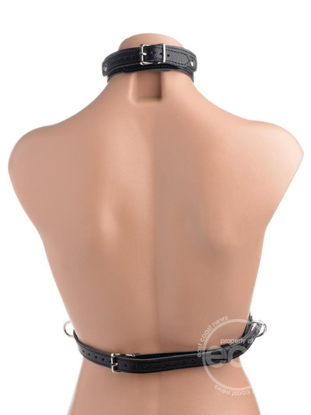 FEMALE CHEST HARNESS - BLACK