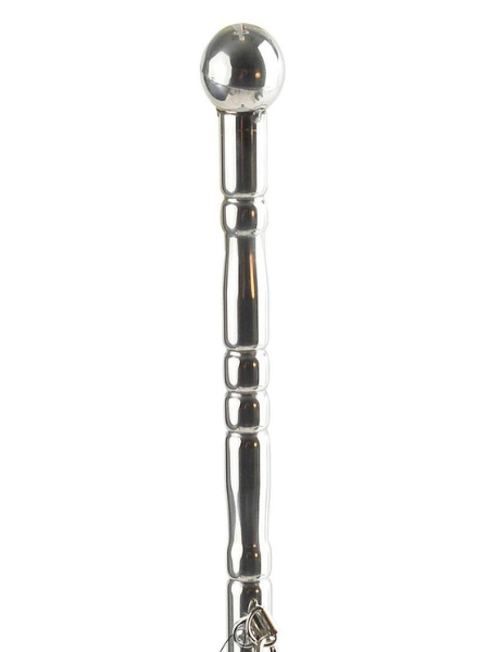 FETISH FANTASY SERIES BEADED METAL FLOGGER - BLACK