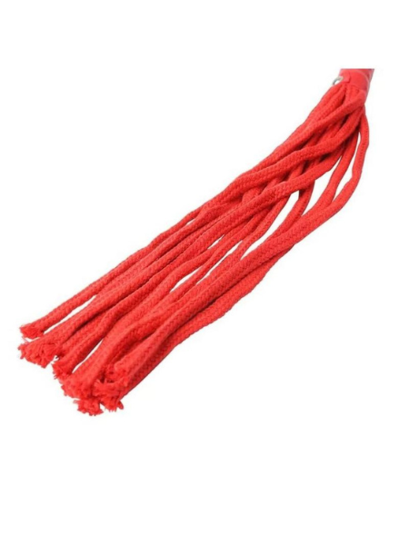 SEX & MISCHIEF RED ROPE FLOGGER - RED