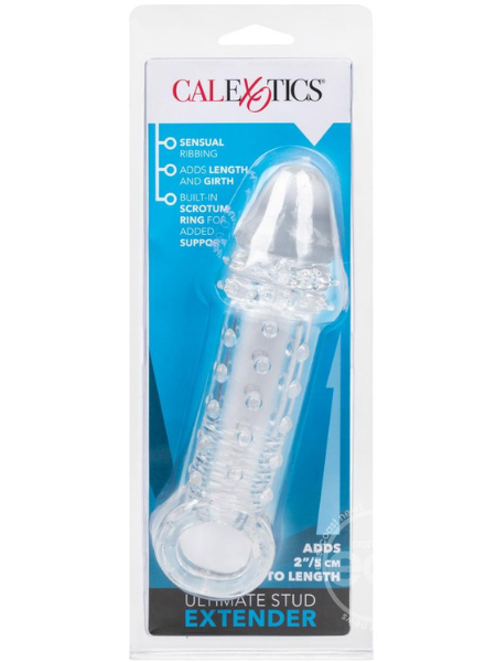 ULTIMATE STUD PENIS EXTENDER WITH SCROTUM SUPPORT - CLEAR