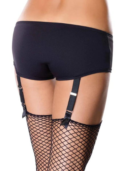 GARTER BOY SHORTS WITH RIBBON BOW