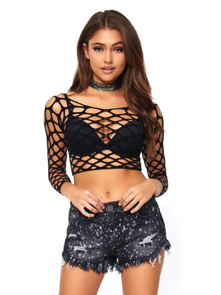 NET CROP TOP