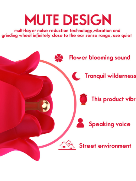 WOMAN FLOWER G POINT ROSE TWIRLING VIBRATOR