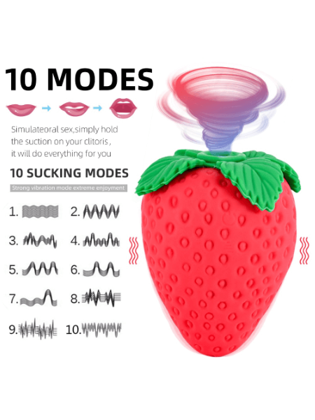 STRAWBERRY SUCKING VIBRATOR FOR WOMEN