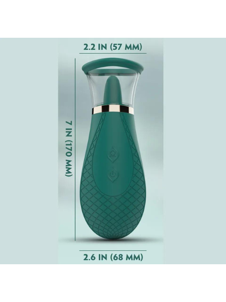 RECHARGEABLE ROTATING LICKING TONGUE CLITORAL STIMULATOR & SUCKING NIPPLE